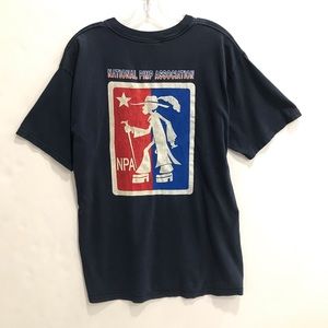 NPA NATIONAL PIMP ASSOCIATION tee shirt - vintage - mens gildan large
